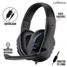 Headset Gamer P3 LEF-1020 Lehmox - Azul